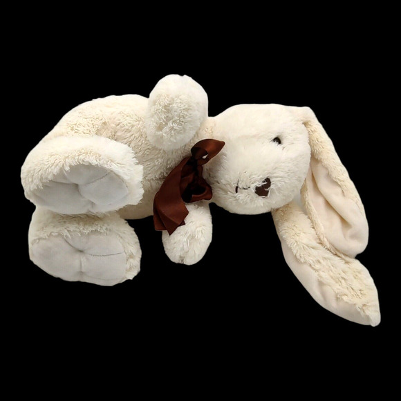 Easter Bunny Rabbit Cream Soft Stuffed 20" Toy w/Ribbon Plush MTY International - Picture 4 of 9